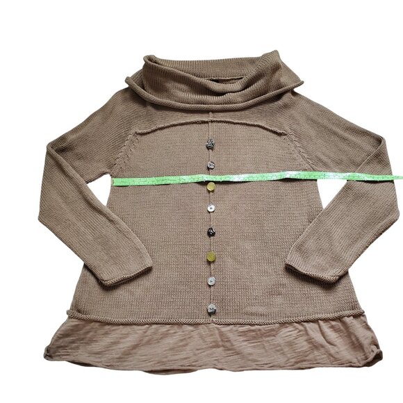 Pure Handknit Light Brown Pullover Sweater Sized XS/S - Picture 3 of 7